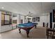 Basement recreation area with pool table and plenty of space at 4600 Scottland Dr, Mebane, NC 27302