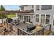 Deck with pergola, seating area and fire pit at 4600 Scottland Dr, Mebane, NC 27302