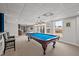 Basement recreation area with pool table and bar area at 4600 Scottland Dr, Mebane, NC 27302