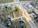 Aerial view of road construction and surrounding area at 1229 Tulip St, Clayton, NC 27520