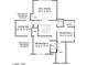 Upper floor plan with 2 bedrooms, 2 bathrooms, and a rec room at 144 W Beech Slope Ct, Chapel Hill, NC 27517