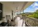 Spacious front porch with rocking chairs and mountain view at 1021 Dimmocks Mill Rd, Hillsborough, NC 27278