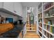 Butler's pantry with built-in shelving and wine storage at 1021 Dimmocks Mill Rd, Hillsborough, NC 27278