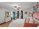 Bright bedroom with a comfortable bed and plenty of storage at 1021 Dimmocks Mill Rd, Hillsborough, NC 27278
