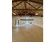 Large open area with exposed beams and string lights at 1021 Dimmocks Mill Rd, Hillsborough, NC 27278