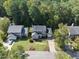 Aerial view of house and surrounding homes at 104 Swallow Hill Ct, Cary, NC 27513