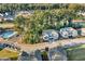 Aerial view of townhouses and neighborhood at 532 Lena Cir, Chapel Hill, NC 27516