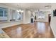 Spacious living room featuring hardwood floors and fireplace at 532 Lena Cir, Chapel Hill, NC 27516