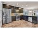Modern kitchen with stainless steel appliances and granite countertops at 532 Lena Cir, Chapel Hill, NC 27516