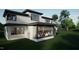 Contemporary home showcasing a spacious screened porch at 2209 Paddstowe Main Way, Wake Forest, NC 27587