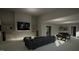Home theater with sectional sofa, bar, and pool table at 2209 Paddstowe Main Way, Wake Forest, NC 27587