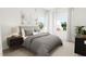 Bedroom with a double bed, nightstand, and window at 2412 Adrift Road, Fuquay Varina, NC 27526