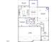 Main floor plan showing kitchen, living room, and guest bedroom at 359 N Maple Walk Dr # 210, Garner, NC 27529