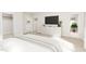 Bright bedroom with large TV and ample closet space at 2404 Adrift Rd, Fuquay Varina, NC 27526
