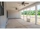 Screened porch with ceiling fans and wooded views at Tbd 1 Cedar Lane Rd, Sanford, NC 27332