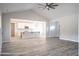 Open living room with high ceilings and kitchen views at Tbd 1 Cedar Lane Rd, Sanford, NC 27332