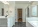 Bathroom with soaking tub, shower, and double vanity at Tbd 2 Cedar Lane Rd, Sanford, NC 27332