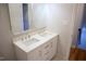 Bathroom with double vanity and modern fixtures at 3404 Gemini Dr, Raleigh, NC 27604