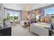 Bedroom with two twin beds and jungle theme at 116 E Star Foal Ln, Wendell, NC 27591