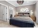 Bedroom with a double bed and ensuite bathroom at 116 E Star Foal Ln, Wendell, NC 27591