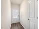 Bright entryway with wood-look floors and interior door at 804 Dorset Stream Dr, Fuquay Varina, NC 27526