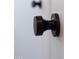 Close-up of a modern black door knob at 1511 Malta Ave, Raleigh, NC 27610