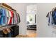View of bedroom from walk-in closet, showing access and layout at 1511 Malta Ave, Raleigh, NC 27610