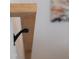 Detail of a modern light oak stair railing at 1511 Malta Ave, Raleigh, NC 27610