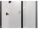 Clean shower with white subway tile and a frameless glass enclosure at 1511 Malta Ave, Raleigh, NC 27610