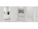 Clean bathroom with bathtub, modern art, and plenty of space at 4046 Elk Creek Ln # 62, Raleigh, NC 27612