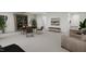 Finished basement with office space and seating at 4046 Elk Creek Ln # 62, Raleigh, NC 27612
