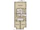 Upper floor plan with primary bedroom, two additional bedrooms, and laundry at 4046 Elk Creek Ln # 62, Raleigh, NC 27612