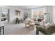 Cozy sitting room with a large window and comfortable seating at 4047 Elk Creek Ln # 13, Raleigh, NC 27612