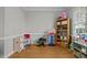 Dining room with hardwood floors and toys at 5004 Royal Troon Dr, Raleigh, NC 27604