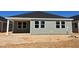 House exterior showing rear elevation and covered patio at 77 Frasier Fir Way, Lillington, NC 27546