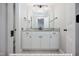 Basement bathroom with vanity and granite countertop at 775 Vick Rd, Spring Hope, NC 27882