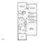 Second floor plan with primary bedroom, two additional bedrooms, and laundry at 9200 Leaning Post Rd # 451, Wake Forest, NC 27587