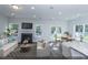 Open floor plan with living room, kitchen, and dining area at 9200 Leaning Post Rd # 451, Wake Forest, NC 27587