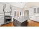 Spacious kitchen with large island, stainless steel appliances and a view at 3700 Lark Farm Rd, Franklinton, NC 27525