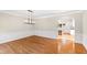 Formal dining room with hardwood floors and kitchen access at 3700 Lark Farm Rd, Franklinton, NC 27525
