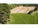 Aerial view of farmland at 3700 Lark Farm Rd, Franklinton, NC 27525