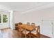 Simple dining area with wooden table and chairs at 3700 Lark Farm Rd, Franklinton, NC 27525