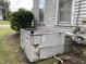 Rear exterior view showing HVAC unit and electrical panel at 414 E Morehead St, Burlington, NC 27215