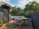 Private rooftop terrace with modern furniture at 202 Byrum St # 2, Cary, NC 27511