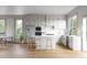 Modern kitchen with white shaker cabinets and island at 202 Byrum St # 2, Cary, NC 27511