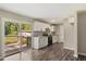 Modern kitchen with white cabinets, granite counters and stainless steel appliances at 712 Blount St, Smithfield, NC 27577