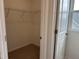 Spacious walk-in closet with wire shelving at 87 Furley St., Homesite 112, Sanford, NC 27330