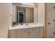 Bathroom with vanity and mirror at 65 Applegate Dr, Franklinton, NC 27525