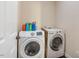 Convenient laundry room with washer and dryer included at 65 Applegate Dr, Franklinton, NC 27525