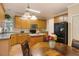 Spacious kitchen with an island, ample cabinetry, and stainless steel appliances at 65 Applegate Dr, Franklinton, NC 27525